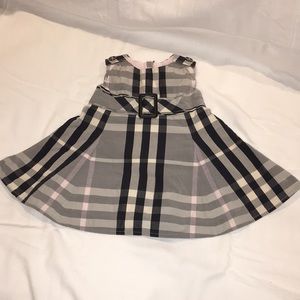 Stunning BURBERRY 6m pink gray black cream dress😻